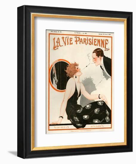 1920s France La Vie Parisienne Magazine Cover-null-Framed Giclee Print