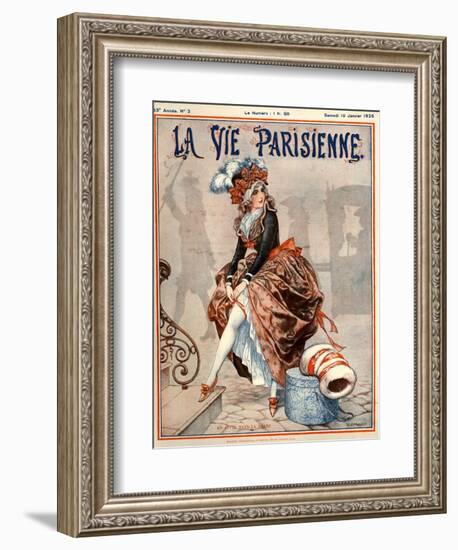 1920s France La Vie Parisienne Magazine Cover-null-Framed Giclee Print