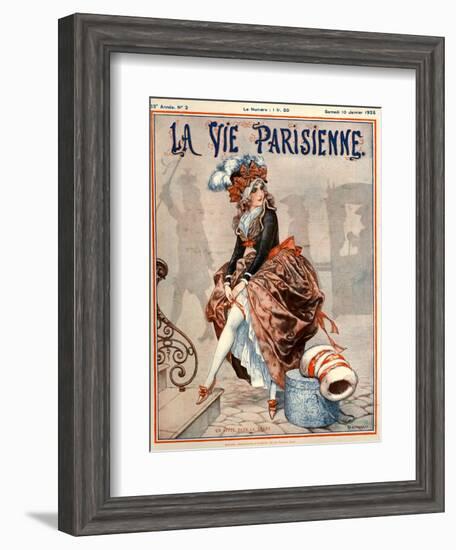 1920s France La Vie Parisienne Magazine Cover-null-Framed Giclee Print