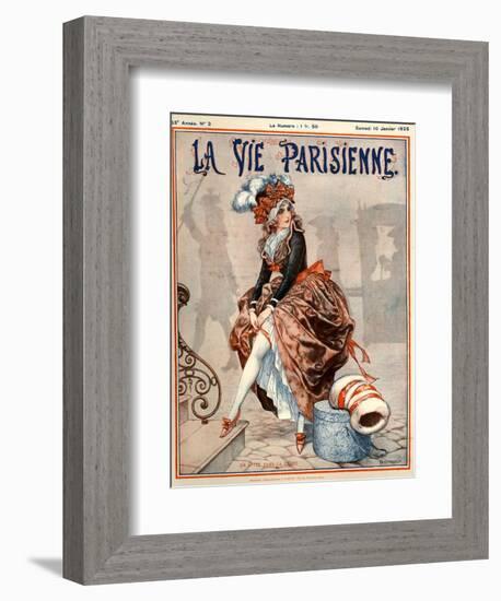 1920s France La Vie Parisienne Magazine Cover-null-Framed Giclee Print