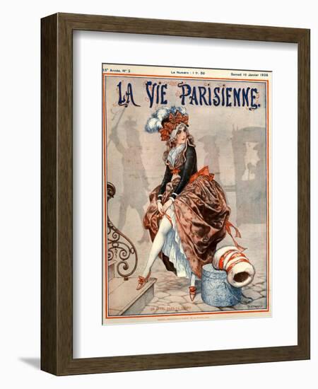 1920s France La Vie Parisienne Magazine Cover--Framed Giclee Print