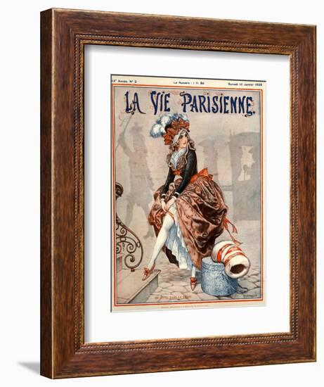 1920s France La Vie Parisienne Magazine Cover-null-Framed Giclee Print