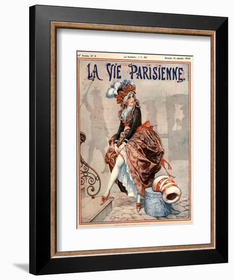 1920s France La Vie Parisienne Magazine Cover-null-Framed Giclee Print