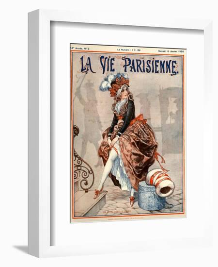 1920s France La Vie Parisienne Magazine Cover-null-Framed Giclee Print