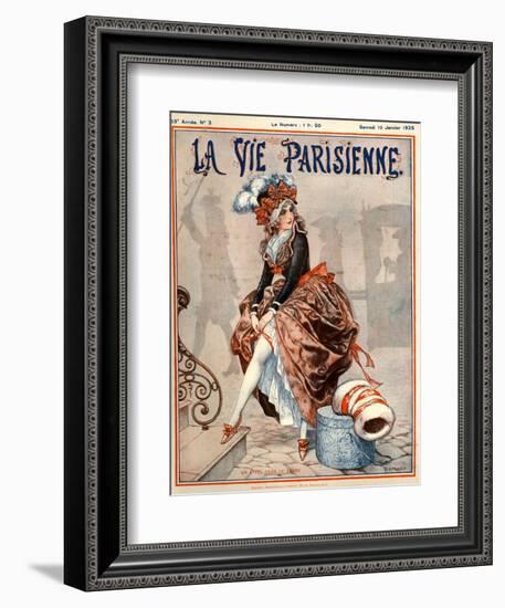 1920s France La Vie Parisienne Magazine Cover-null-Framed Giclee Print