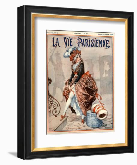 1920s France La Vie Parisienne Magazine Cover-null-Framed Giclee Print