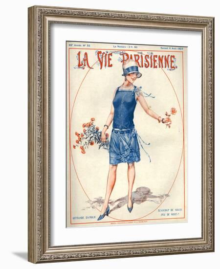 1920s France La Vie Parisienne Magazine Cover-null-Framed Giclee Print