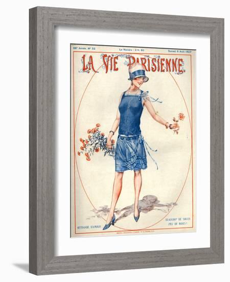 1920s France La Vie Parisienne Magazine Cover-null-Framed Giclee Print