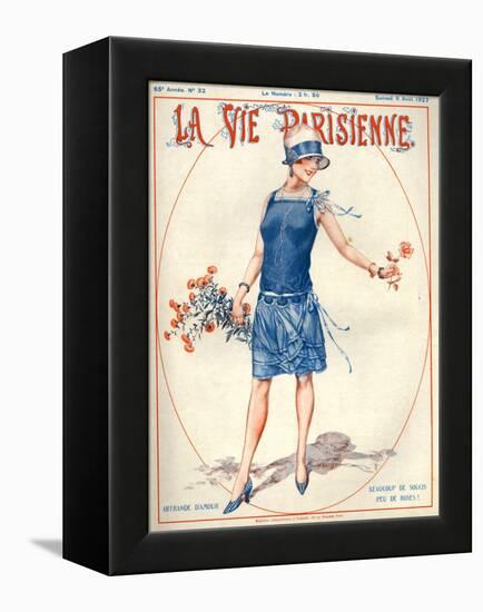 1920s France La Vie Parisienne Magazine Cover-null-Framed Premier Image Canvas