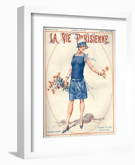 1920s France La Vie Parisienne Magazine Cover-null-Framed Giclee Print