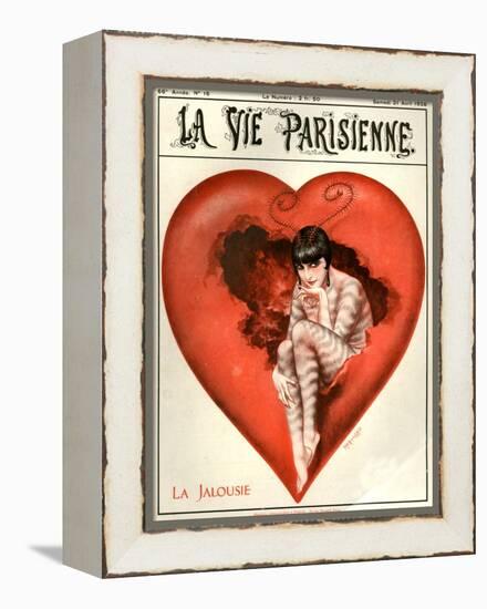 1920s France La Vie Parisienne Magazine Cover-null-Framed Premier Image Canvas