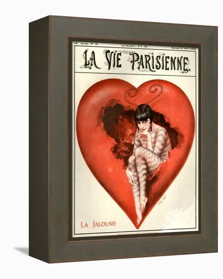 1920s France La Vie Parisienne Magazine Cover-null-Framed Premier Image Canvas