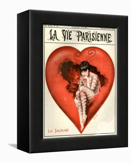 1920s France La Vie Parisienne Magazine Cover-null-Framed Premier Image Canvas