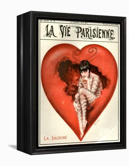 1920s France La Vie Parisienne Magazine Cover-null-Framed Premier Image Canvas