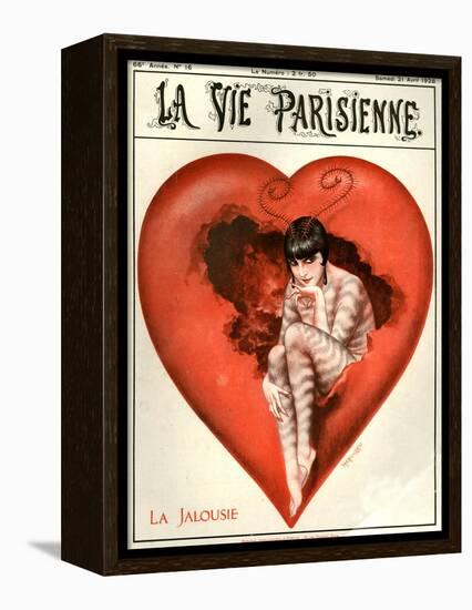 1920s France La Vie Parisienne Magazine Cover-null-Framed Premier Image Canvas