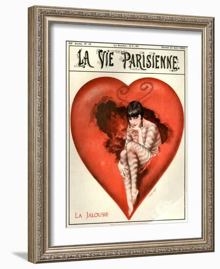 1920s France La Vie Parisienne Magazine Cover-null-Framed Giclee Print