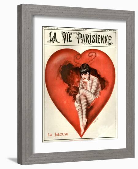 1920s France La Vie Parisienne Magazine Cover-null-Framed Giclee Print