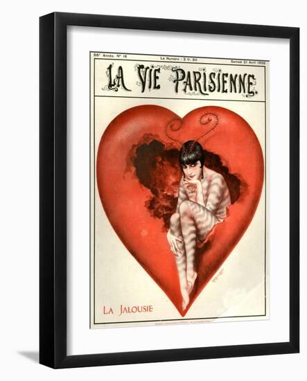 1920s France La Vie Parisienne Magazine Cover-null-Framed Giclee Print