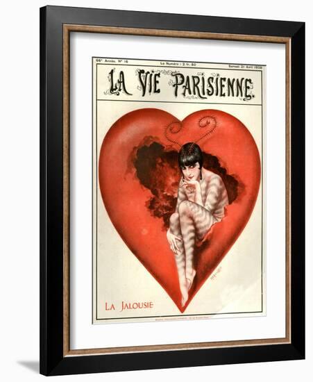 1920s France La Vie Parisienne Magazine Cover-null-Framed Giclee Print