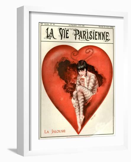 1920s France La Vie Parisienne Magazine Cover-null-Framed Giclee Print