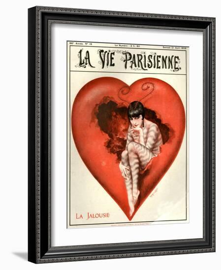 1920s France La Vie Parisienne Magazine Cover-null-Framed Giclee Print