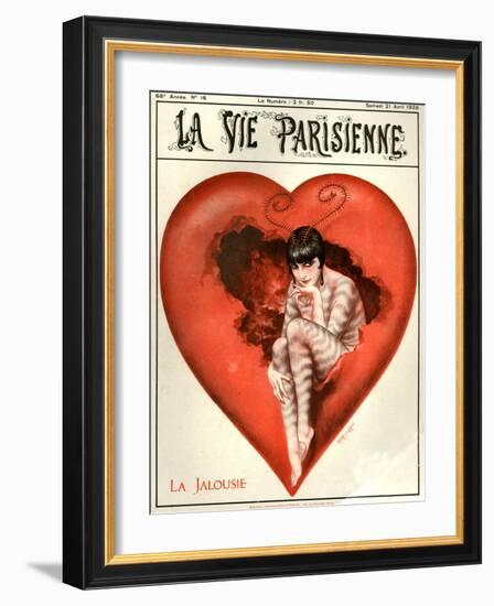 1920s France La Vie Parisienne Magazine Cover-null-Framed Giclee Print