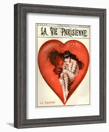 1920s France La Vie Parisienne Magazine Cover-null-Framed Giclee Print