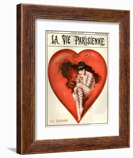 1920s France La Vie Parisienne Magazine Cover-null-Framed Giclee Print