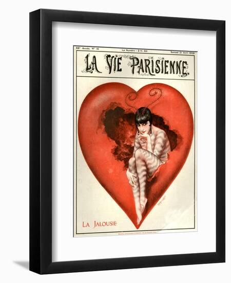 1920s France La Vie Parisienne Magazine Cover-null-Framed Giclee Print