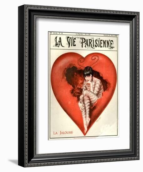 1920s France La Vie Parisienne Magazine Cover-null-Framed Giclee Print