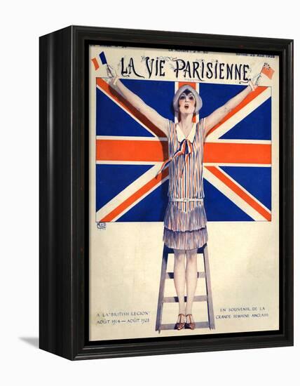 1920s France La Vie Parisienne Magazine Cover-null-Framed Premier Image Canvas