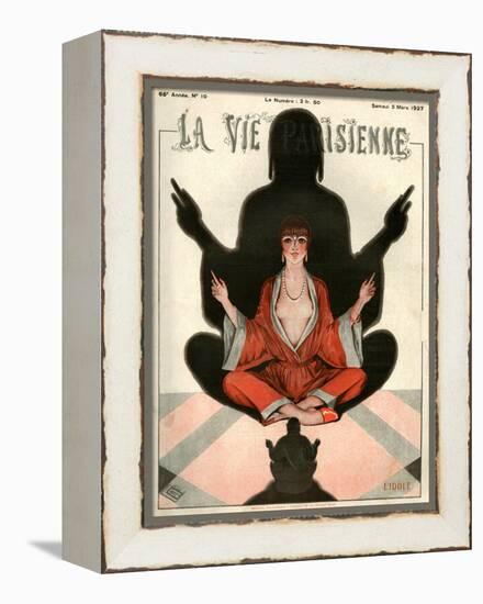 1920s France La Vie Parisienne Magazine Cover-null-Framed Premier Image Canvas