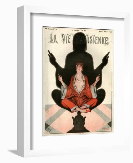 1920s France La Vie Parisienne Magazine Cover-null-Framed Giclee Print