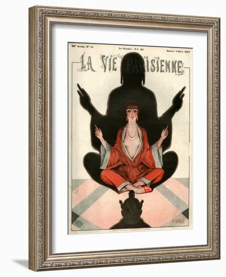 1920s France La Vie Parisienne Magazine Cover-null-Framed Giclee Print