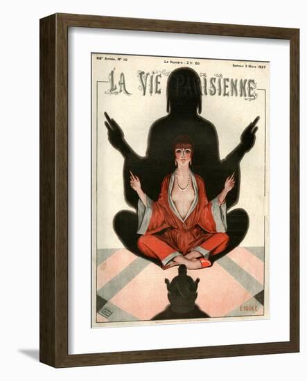 1920s France La Vie Parisienne Magazine Cover-null-Framed Giclee Print