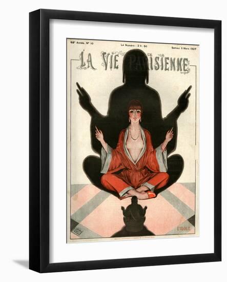 1920s France La Vie Parisienne Magazine Cover-null-Framed Giclee Print