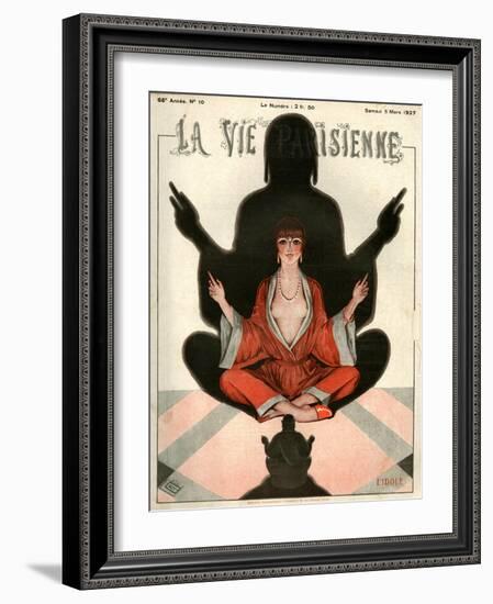 1920s France La Vie Parisienne Magazine Cover-null-Framed Giclee Print