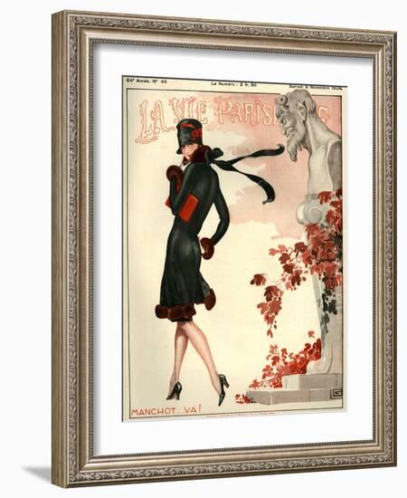 1920s France La Vie Parisienne Magazine Cover-null-Framed Giclee Print