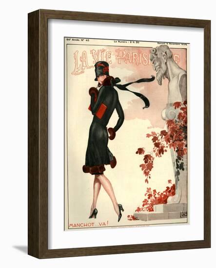 1920s France La Vie Parisienne Magazine Cover-null-Framed Giclee Print