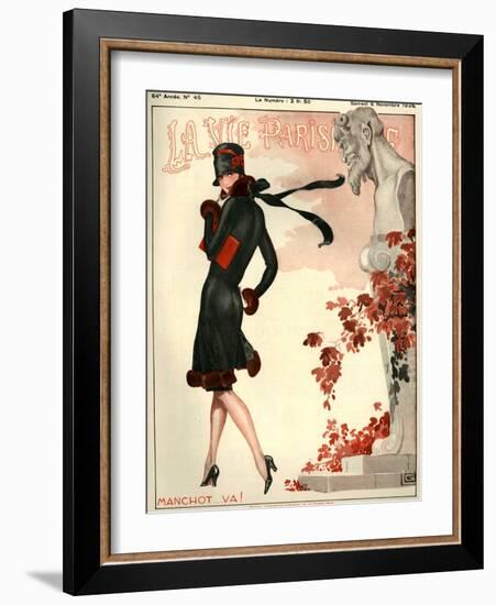 1920s France La Vie Parisienne Magazine Cover-null-Framed Giclee Print