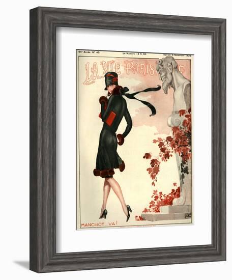 1920s France La Vie Parisienne Magazine Cover-null-Framed Giclee Print