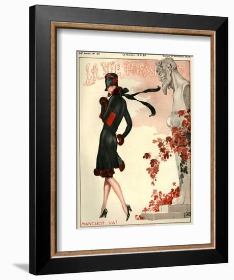 1920s France La Vie Parisienne Magazine Cover-null-Framed Giclee Print