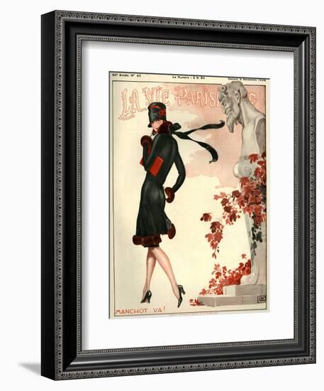 1920s France La Vie Parisienne Magazine Cover-null-Framed Giclee Print