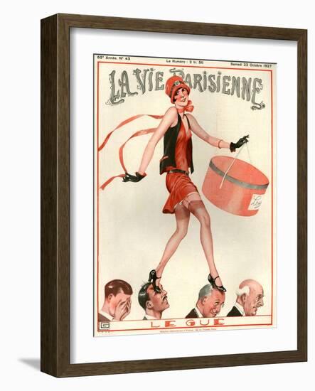 1920s France La Vie Parisienne Magazine Cover-null-Framed Giclee Print