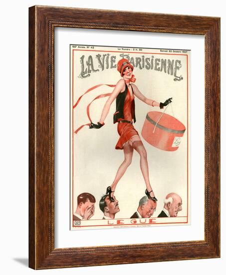 1920s France La Vie Parisienne Magazine Cover-null-Framed Giclee Print