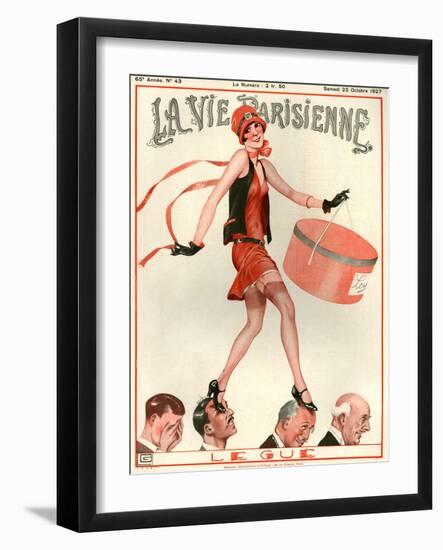 1920s France La Vie Parisienne Magazine Cover-null-Framed Giclee Print