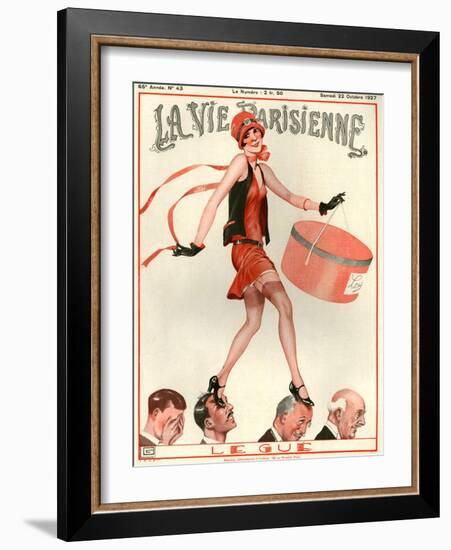 1920s France La Vie Parisienne Magazine Cover-null-Framed Giclee Print