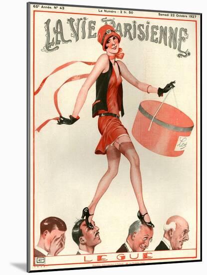 1920s France La Vie Parisienne Magazine Cover-null-Mounted Giclee Print