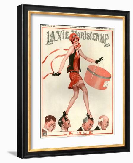 1920s France La Vie Parisienne Magazine Cover-null-Framed Giclee Print