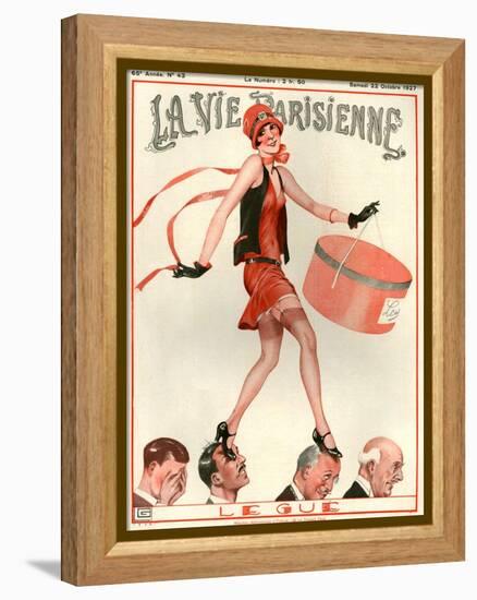 1920s France La Vie Parisienne Magazine Cover-null-Framed Premier Image Canvas